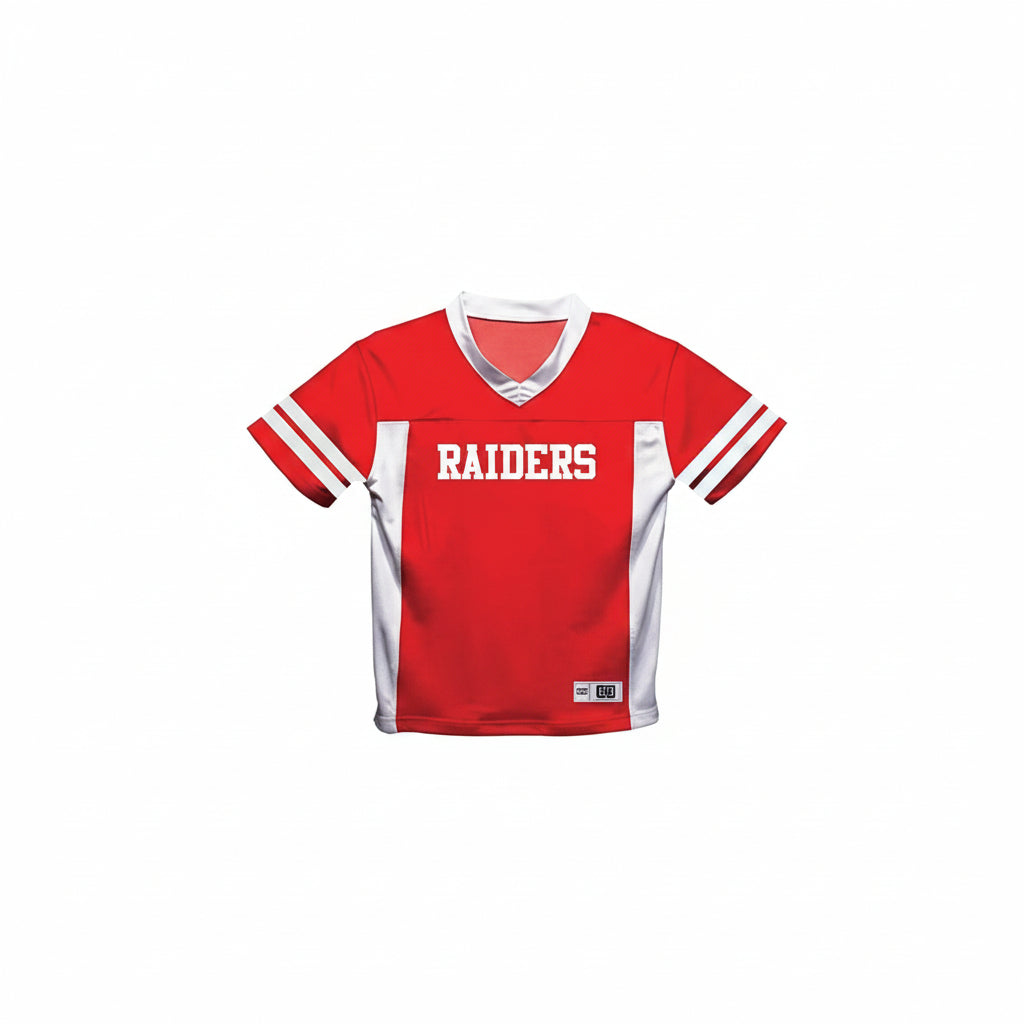 YOUTH Vive La Fete Game Day Red White Fashion Football Jersey