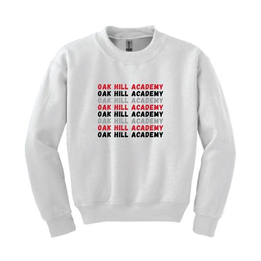 YOUTH Repeating Oak Hill Academy Crewneck Sweatshirt