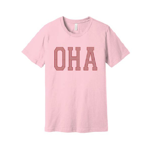 YOUTH Gingham OHA  Jersey Short Sleeve Tee