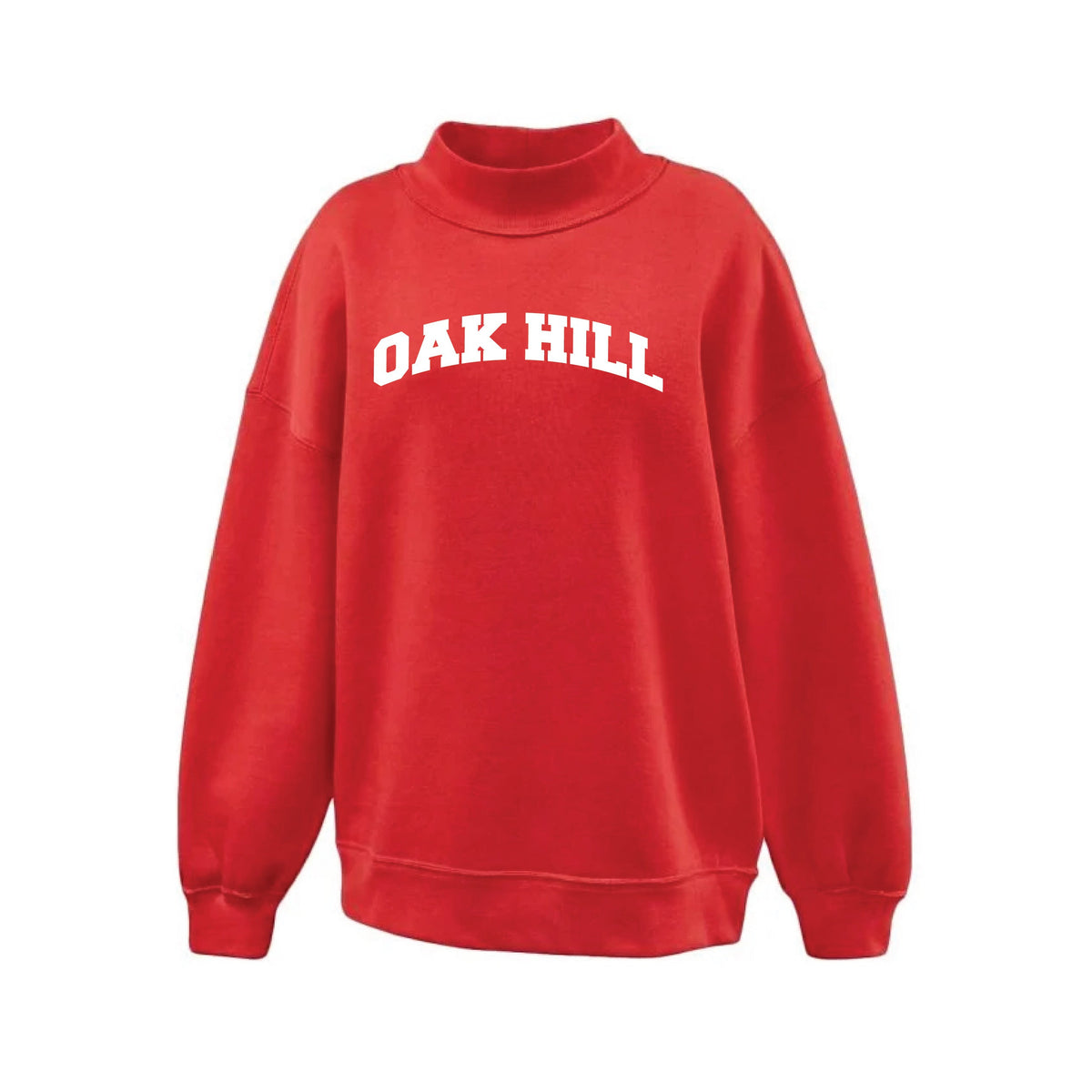 ADULT Oak Hill Mock Neck Red