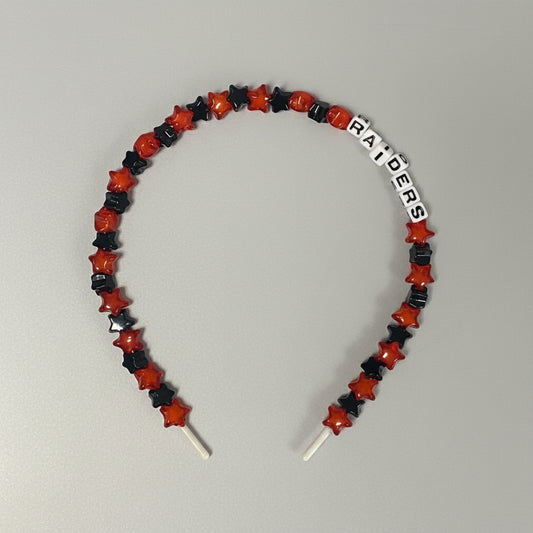 Pretty Happies Beaded Headband - RAIDERS