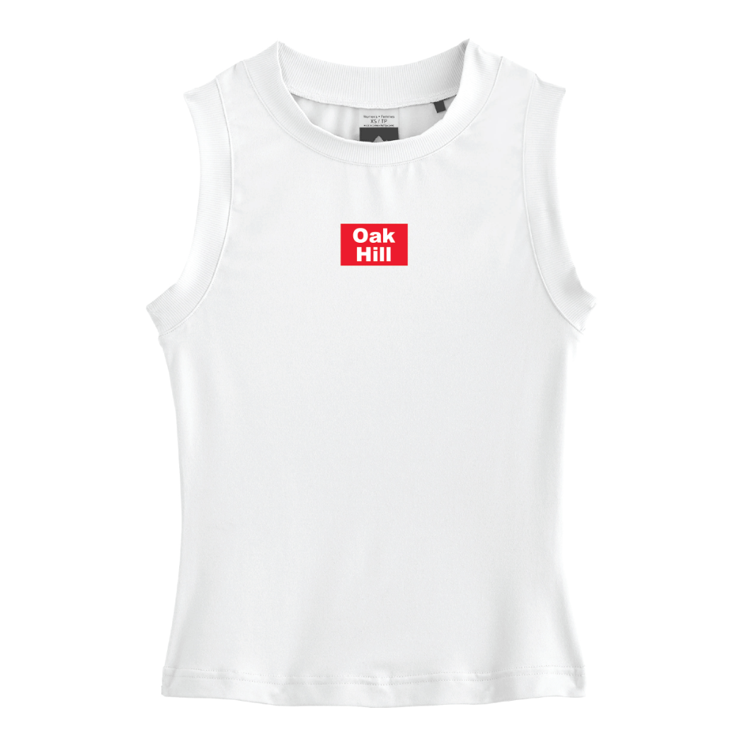 ADULT Womens Varsity High Stretch Fitted Tank Woven Label