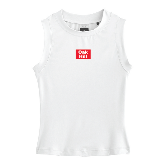 ADULT Womens Varsity High Stretch Fitted Tank Woven Label