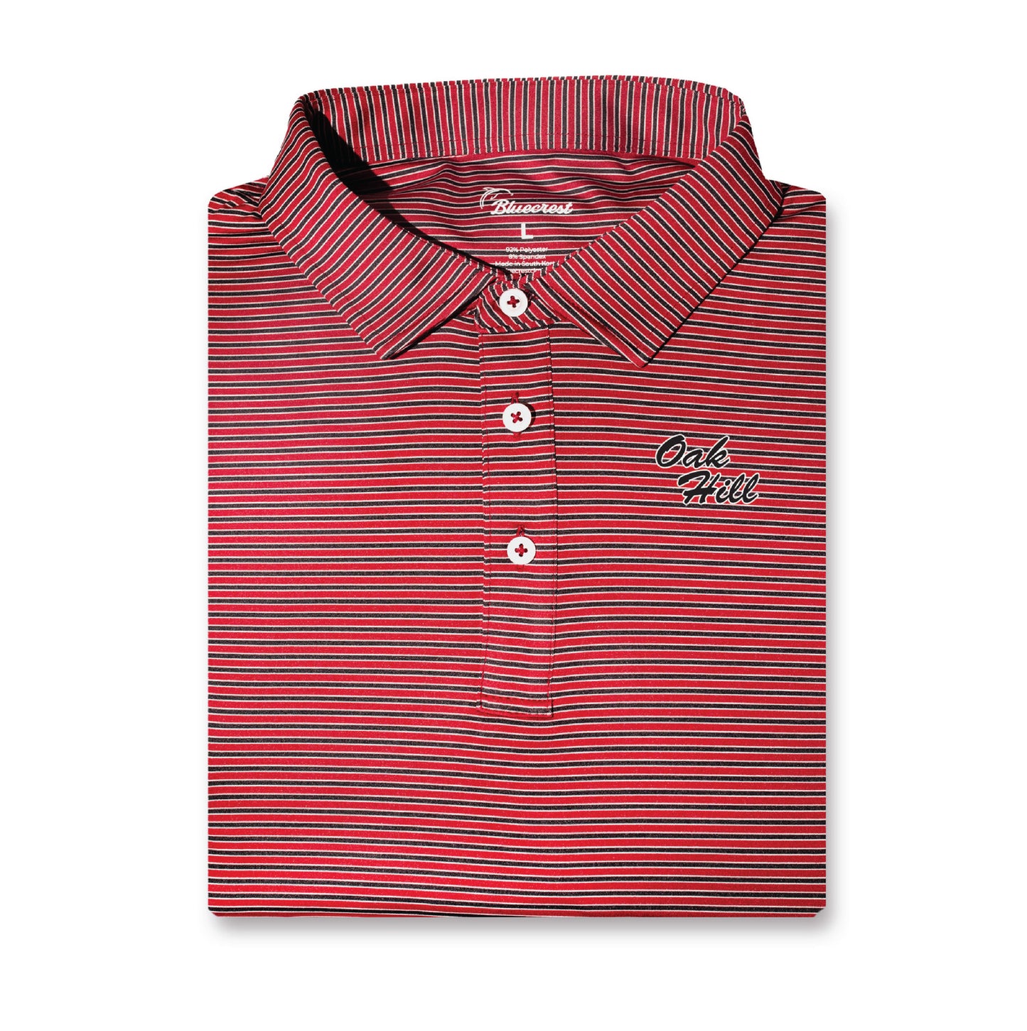 ADULT University Stripe Performance Polo